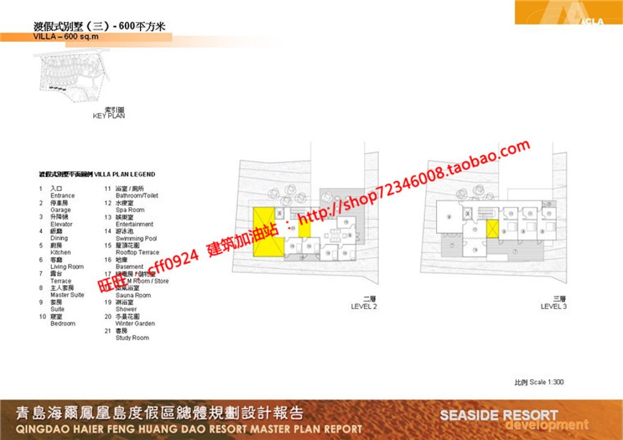 住宅区规划商业别墅群设计cad总图方案文本景观环境绿化彩平