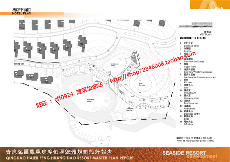 住宅区规划商业别墅群设计cad总图方案文本景观环境绿化彩平