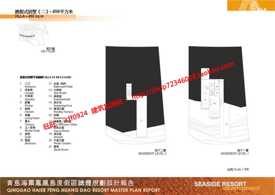 住宅区规划商业别墅群设计cad总图方案文本景观环境绿化彩平