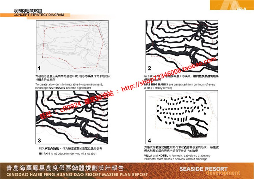 住宅区规划商业别墅群设计cad总图方案文本景观环境绿化彩平