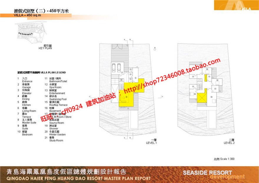 住宅区规划商业别墅群设计cad总图方案文本景观环境绿化彩平