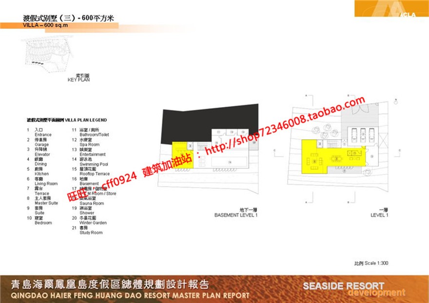 住宅区规划商业别墅群设计cad总图方案文本景观环境绿化彩平