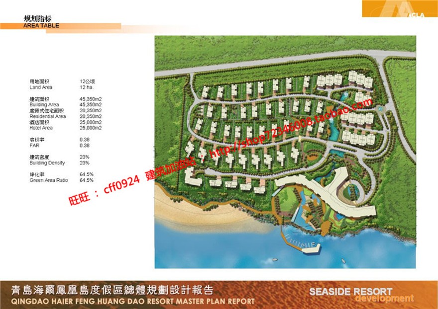 住宅区规划商业别墅群设计cad总图方案文本景观环境绿化彩平