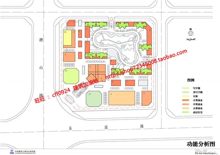 小区规划住宅区住宅和商业为一体的cad总图及方案文本