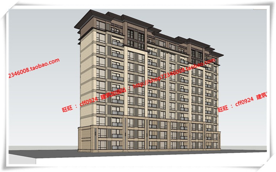 建筑图纸269红泽小区规划/住宅/商业别墅/住宅区规划SU+cad图纸+效果图