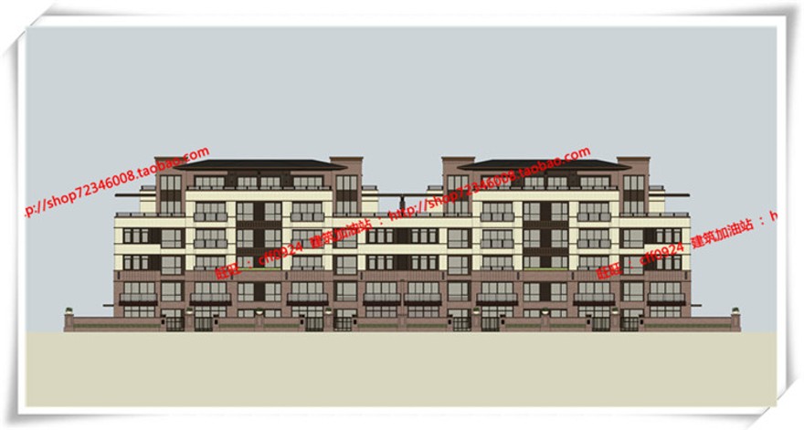 建筑图纸269红泽小区规划/住宅/商业别墅/住宅区规划SU+cad图纸+效果图