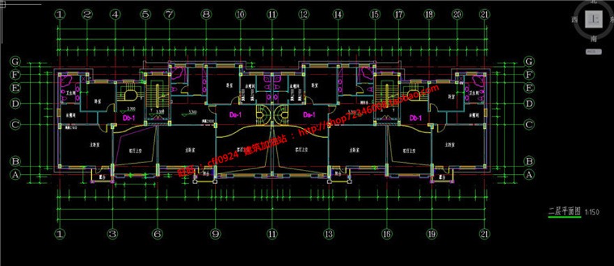 层花园洋房自建房住宅联排建筑设计施工图