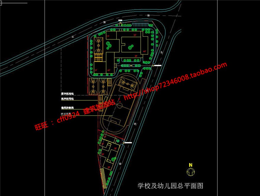 cad图纸有总图平立剖整套住宅区生活小区文本效果图