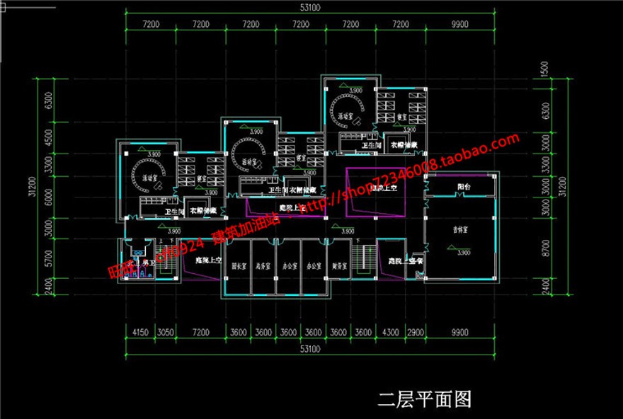 高层住宅建筑小区规划设计两地块cad总图平立剖效果图su建筑资源