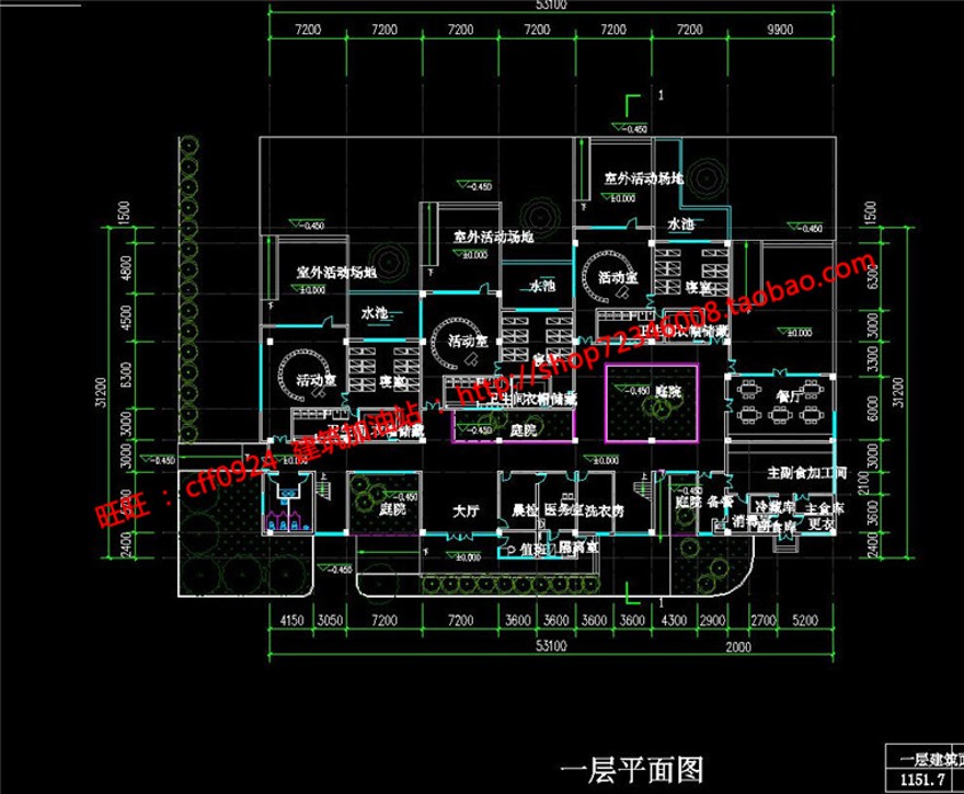 高层住宅建筑小区规划设计两地块cad总图平立剖效果图su建筑资源