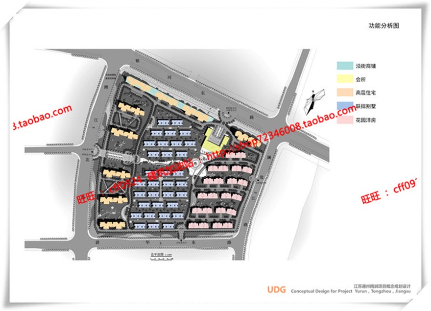 建筑图纸298香山住宅小区小区规划cad图纸/SU模型/效果图