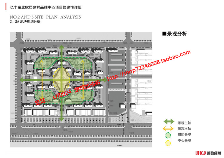 住宅区规模化生活社区规划商业中心cad总图文本