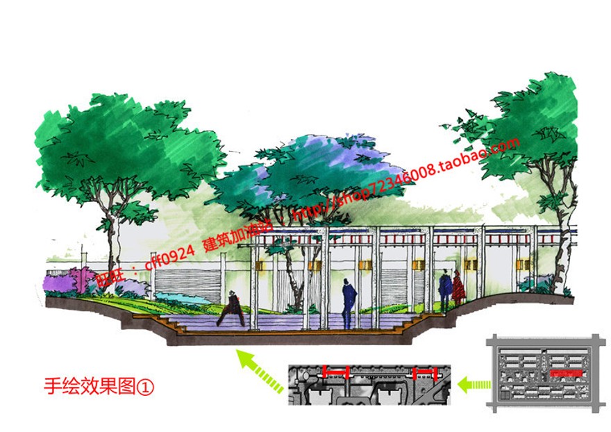 建筑学住宅区规划设计文本jpg展板排版psd建筑景观规划资料集