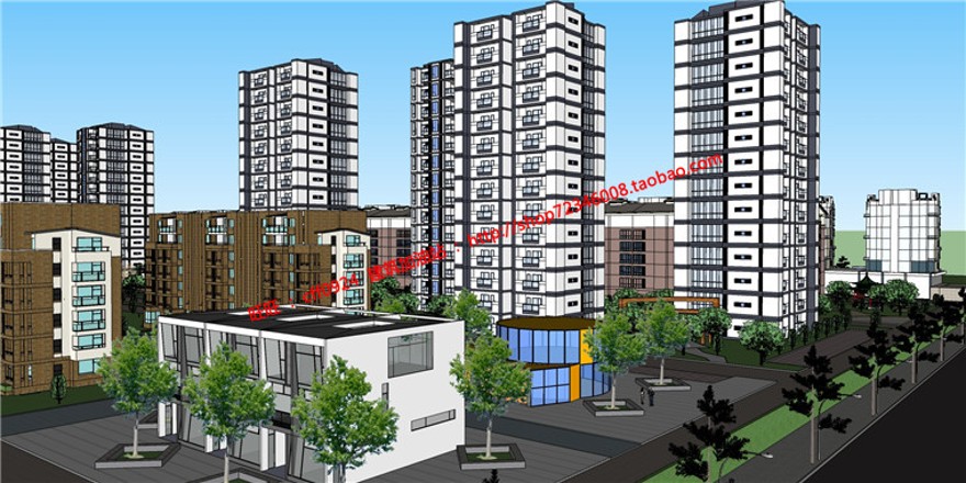 建筑学住宅区规划设计文本jpg展板排版psd建筑景观规划资料集