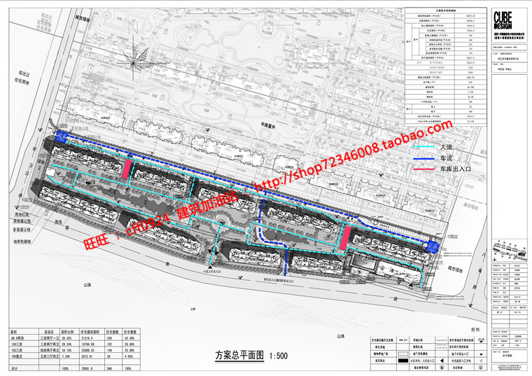 小区规划住宅区方案设计高清文本cad总图平立剖