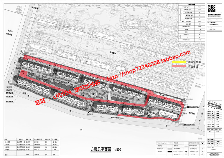 小区规划住宅区方案设计高清文本cad总图平立剖