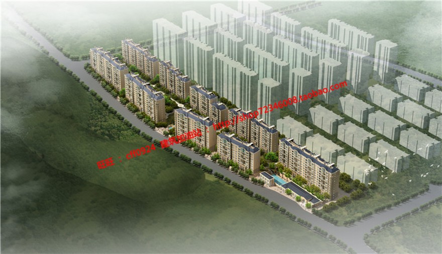 小区规划住宅区方案设计高清文本cad总图平立剖