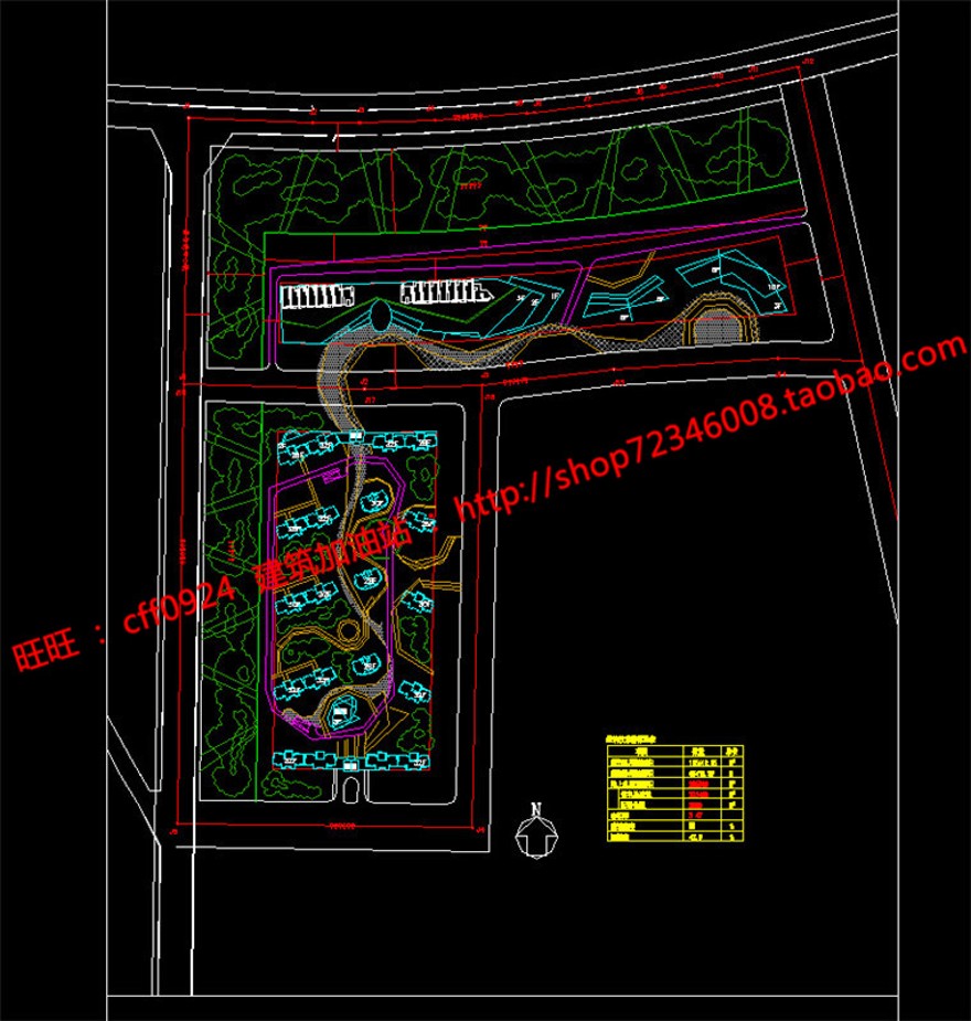 cad图纸+效果图+文本jpg住宅区小区住宅建筑方案设计