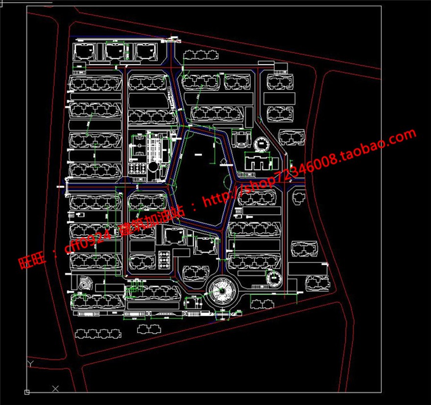 小区规划整体设计住宅住宅区cad图纸su模型文本