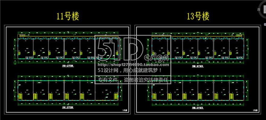 小区规划/住宅区规划设计cad平面户型+su模型+效果图