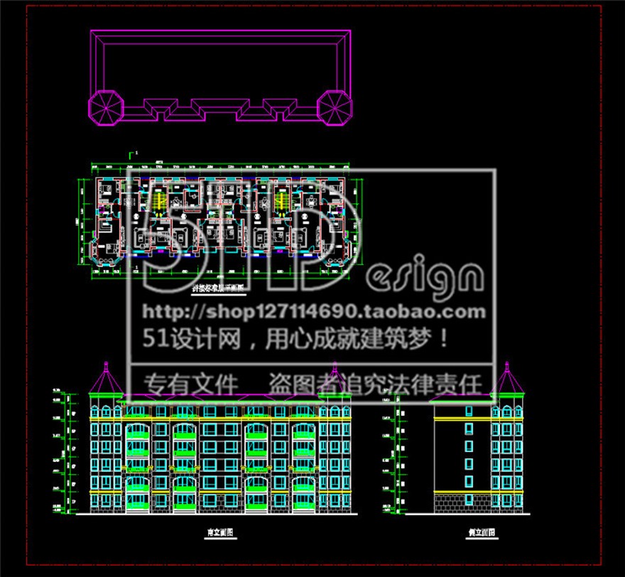 小区规划/住宅区规划设计cad平面户型+su模型+效果图