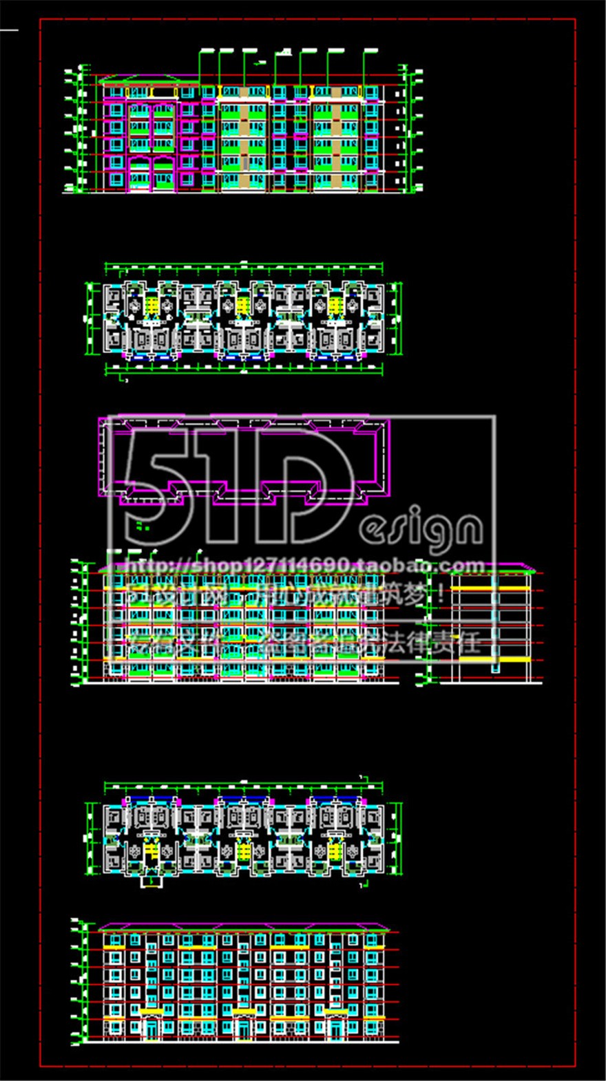 小区规划/住宅区规划设计cad平面户型+su模型+效果图