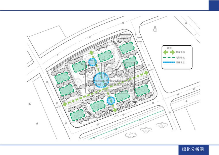 建筑小区规划住宅区规划设计cad图纸+效果图+文本