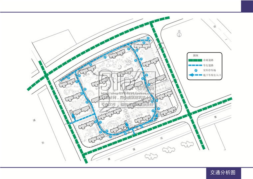 建筑小区规划住宅区规划设计cad图纸+效果图+文本