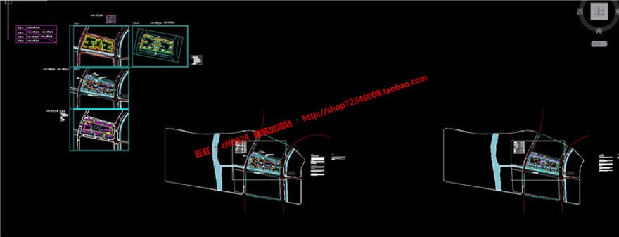 小区规划四个方案cad总图住宅区规划设计带cad户型图