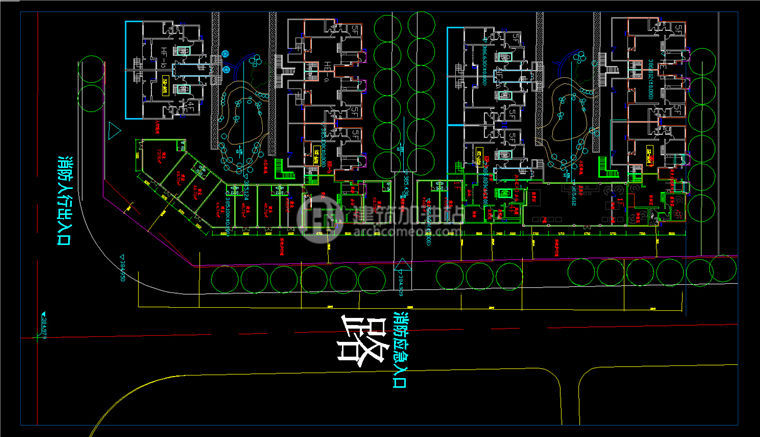 Jz263住宅区规划带CAD图纸/su模型/效果图/方案图