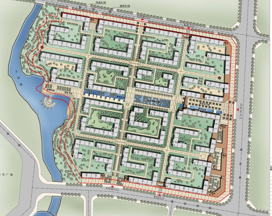 河南某中式商业别墅区规划及单体设计方案文本（有CAD/模型建筑资源