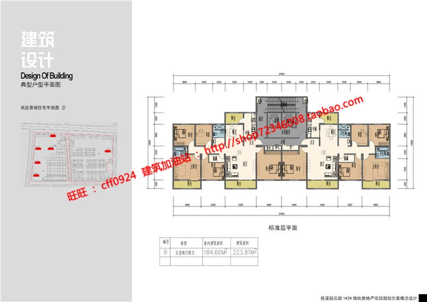 多层高层住宅住宅区住宅小区规划景观建筑规划项目设计cad图纸户型文本