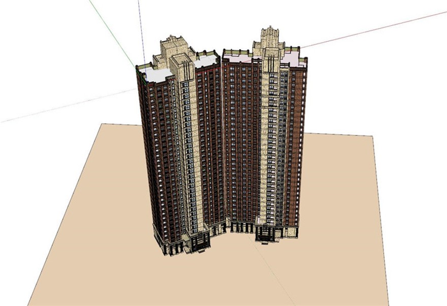 小区规划住宅区住宅cad图纸施工图su模型效果图