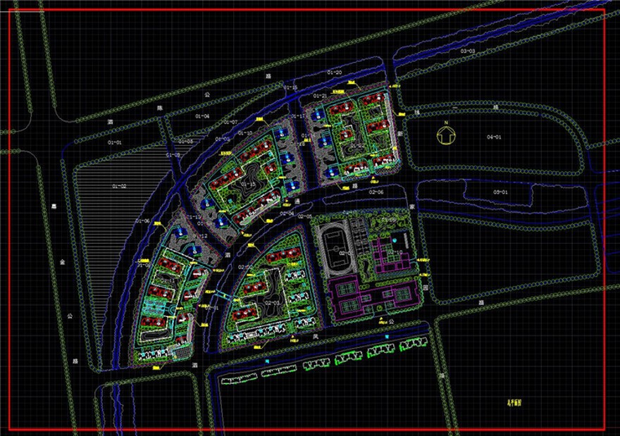 小区规划设计方案素材设计资源G效果图/CAD总图