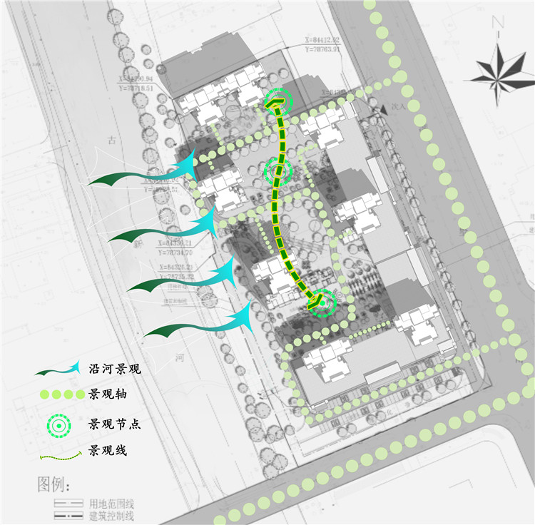 完整住宅区小区规划方案设计cad图纸su模型psd分析图总图