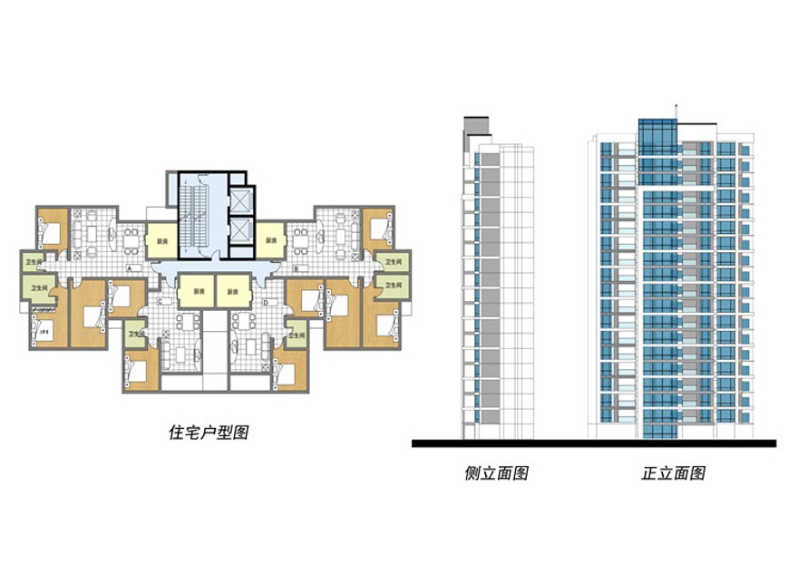 完整住宅区小区规划方案设计cad图纸su模型psd分析图总图