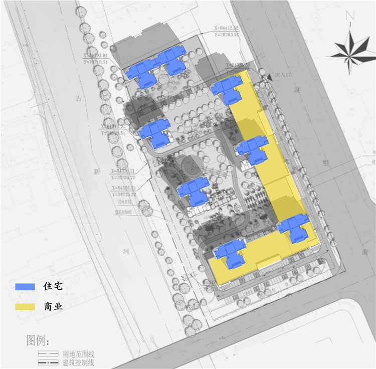 完整住宅区小区规划方案设计cad图纸su模型psd分析图总图