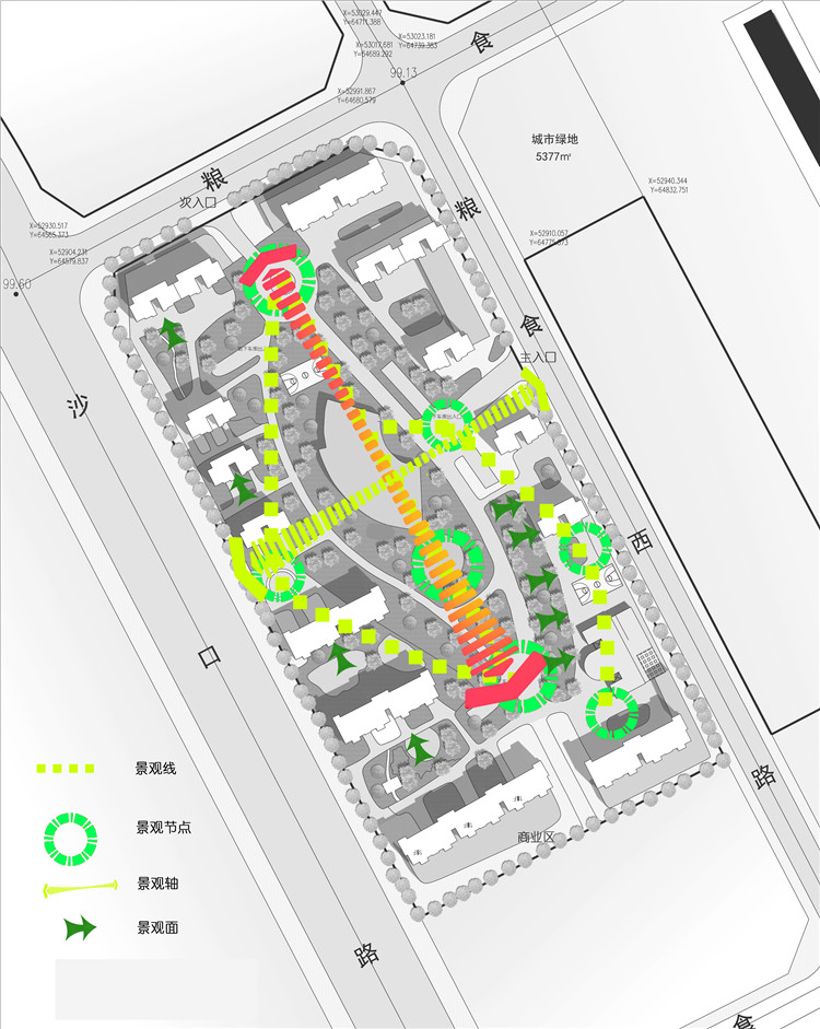 完整小区规划有psd总平分析图+su模型+cad总图