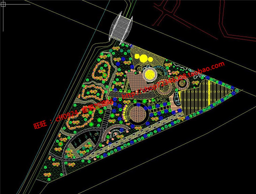 公园景观景观建筑设计滨河环境绿化cad总图su模型