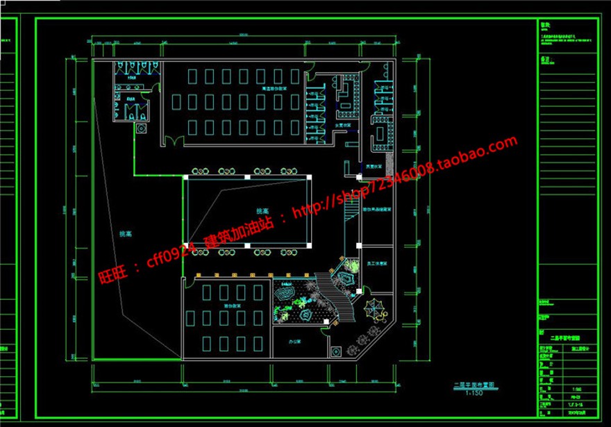 瑜伽教室室内专业有cad平面天花立面索引3dmax文件效建筑资源