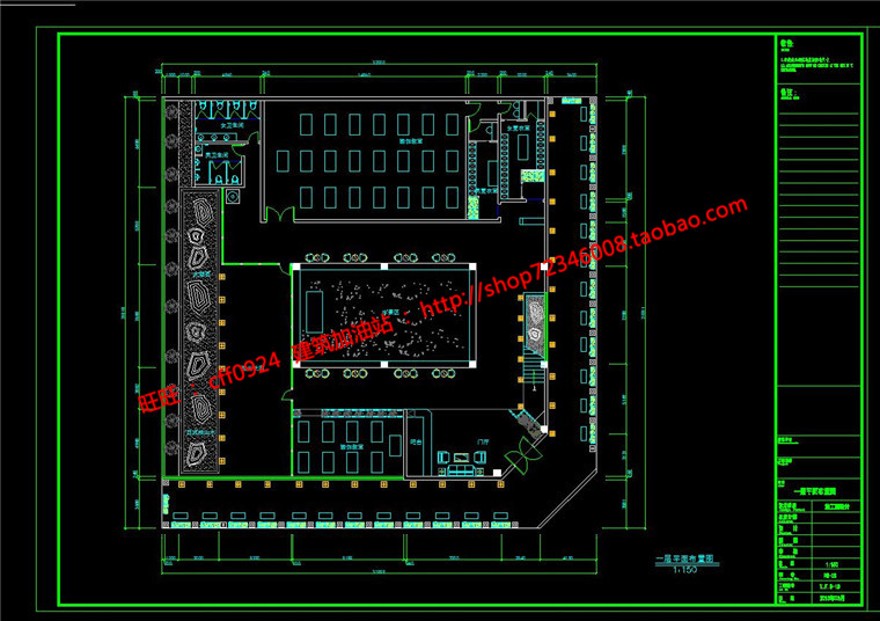 瑜伽教室室内专业有cad平面天花立面索引3dmax文件效建筑资源