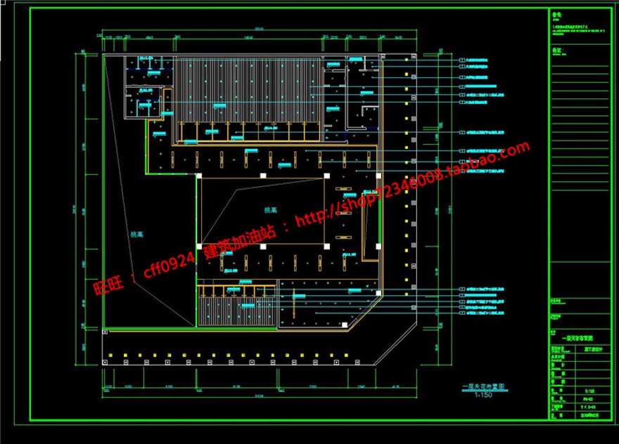 瑜伽教室室内专业有cad平面天花立面索引3dmax文件效建筑资源