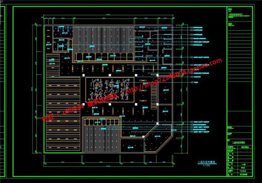 瑜伽教室室内专业有cad平面天花立面索引3dmax文件效建筑资源