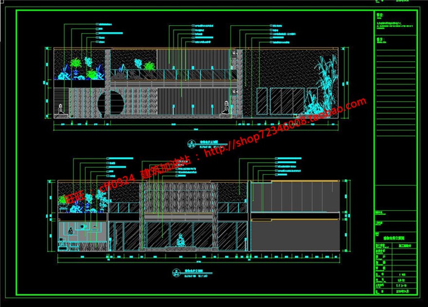 瑜伽教室室内专业有cad平面天花立面索引3dmax文件效建筑资源