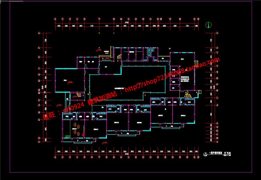 班幼儿园教育建筑方案设计cad施工图文本3dmax