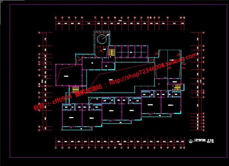 班幼儿园教育建筑方案设计cad施工图文本3dmax