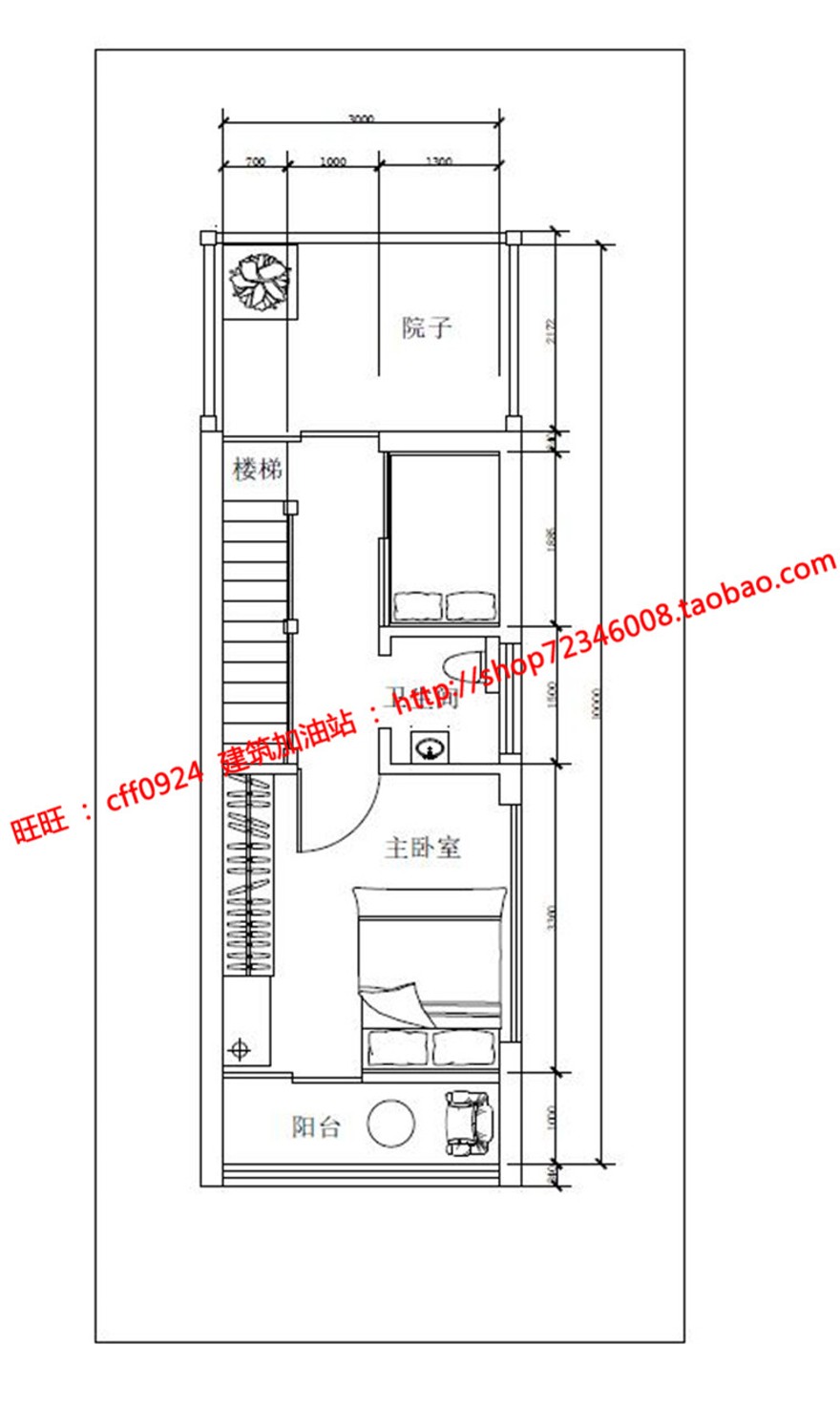 小型住宅建筑景观设计方案室内pdf平面图psd排版效果图