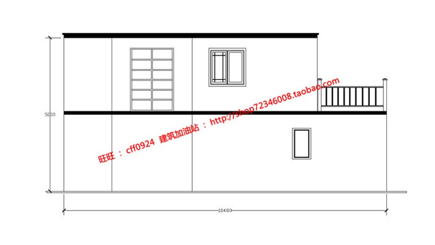 小型住宅建筑景观设计方案室内pdf平面图psd排版效果图