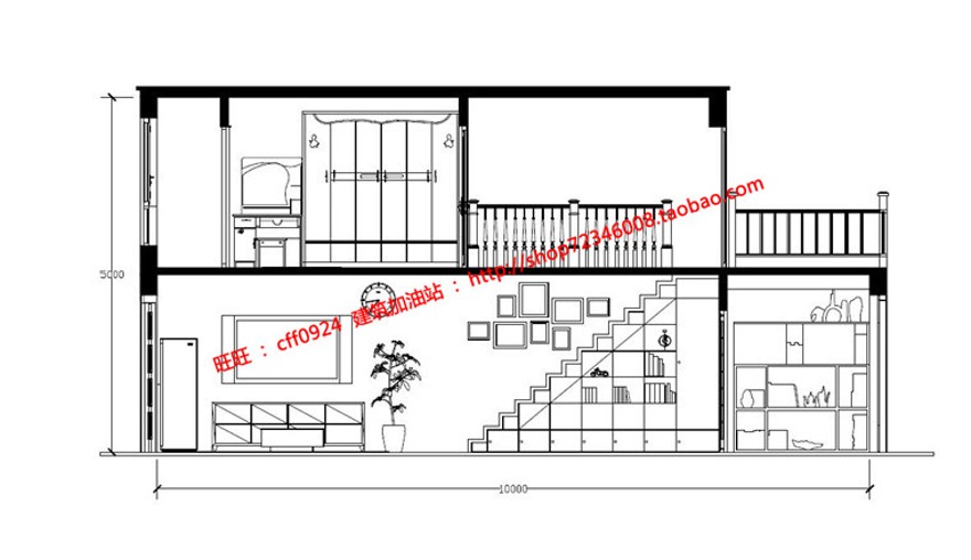 小型住宅建筑景观设计方案室内pdf平面图psd排版效果图