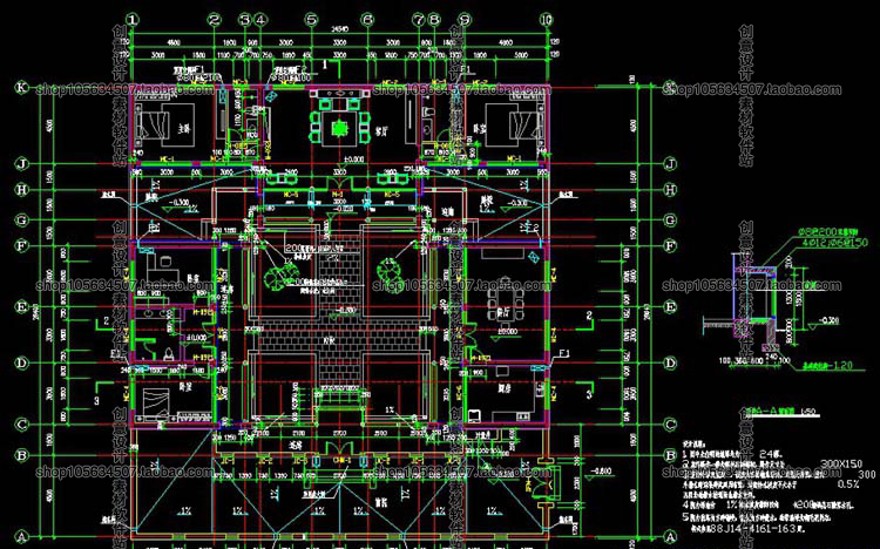 成套-精选21套北方中式古建四合院建筑设计CAD图纸部分配建筑资源